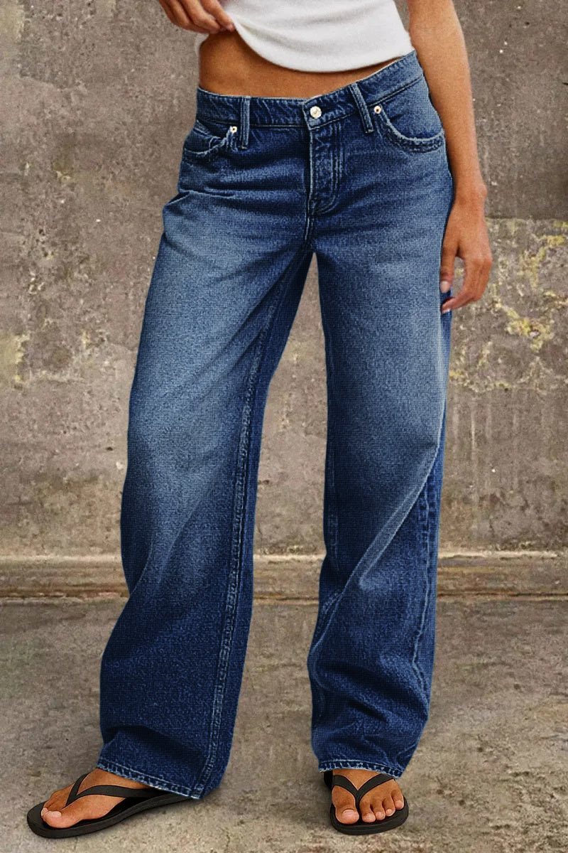 Denvara | Jeans a gamba dritta a vita media