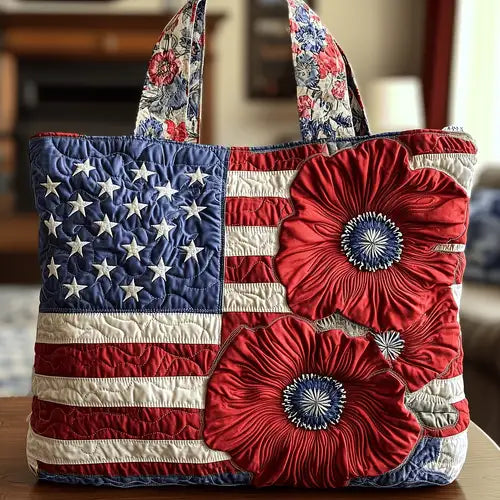 Liberty Rose | Borsa a Spalla Fatta a Mano con Trapuntatura