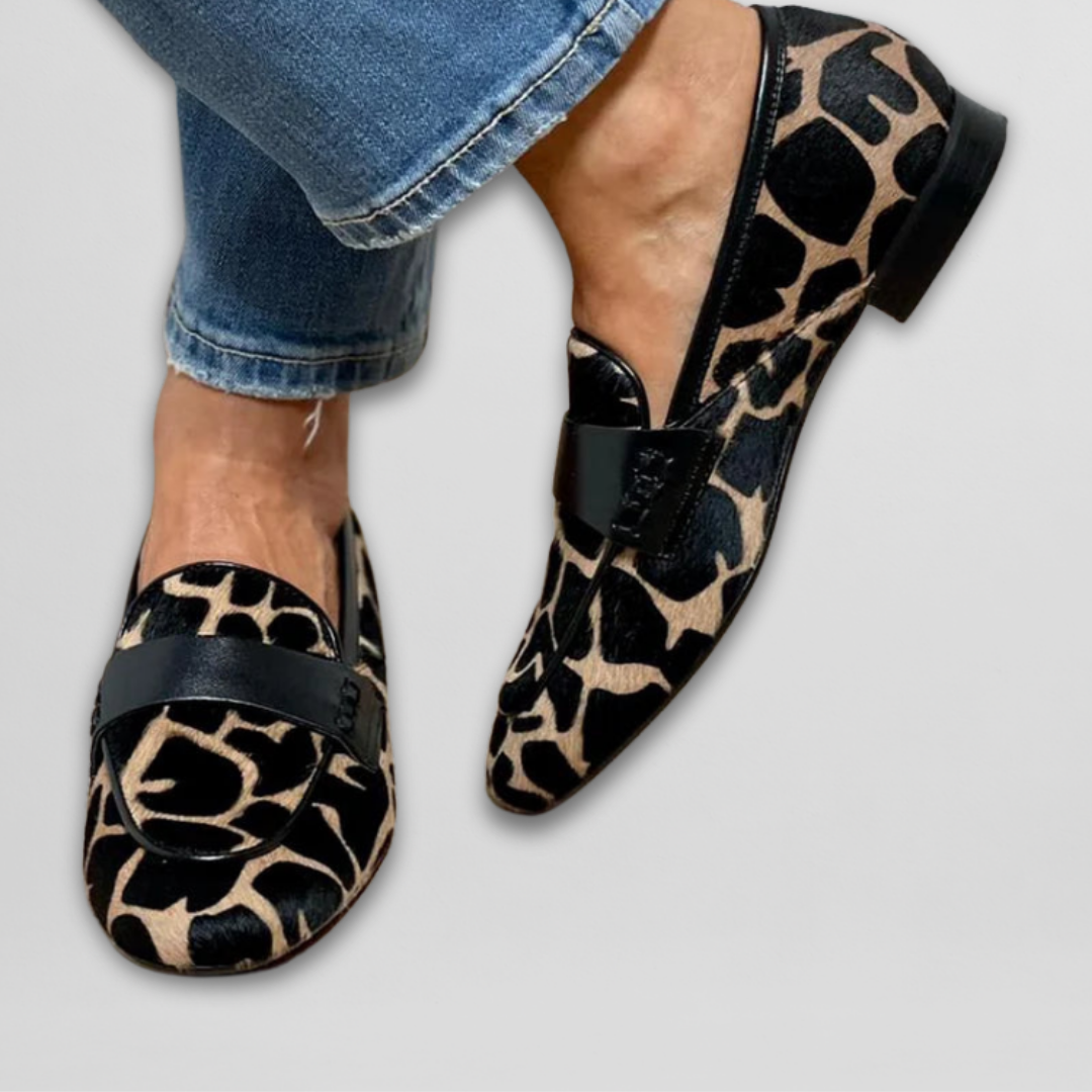 Noemi™ | Moccasins with Animal Print