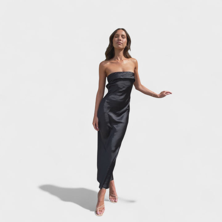 Carmen - Abito in satin senza maniche