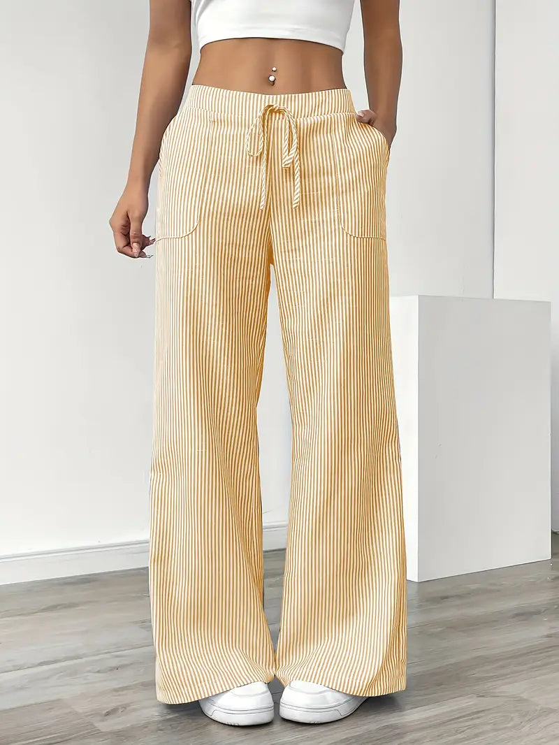 Elise™ Pantaloni a Righe Casual