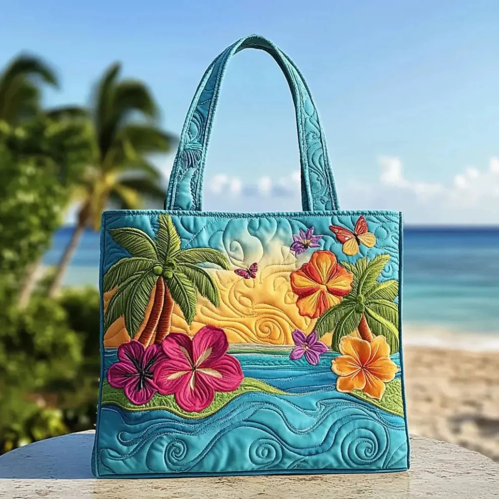 Breeze dell'Isola | Borsa Tote Quilted Fatta a Mano