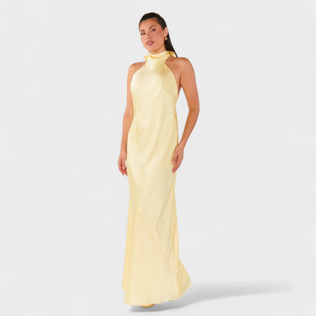 Martina - Abito con nodo in satin