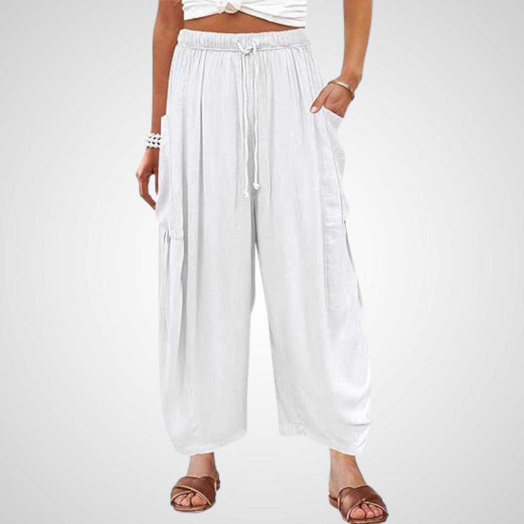 ELENA | Pantaloni Comfort a Gamba Larga
