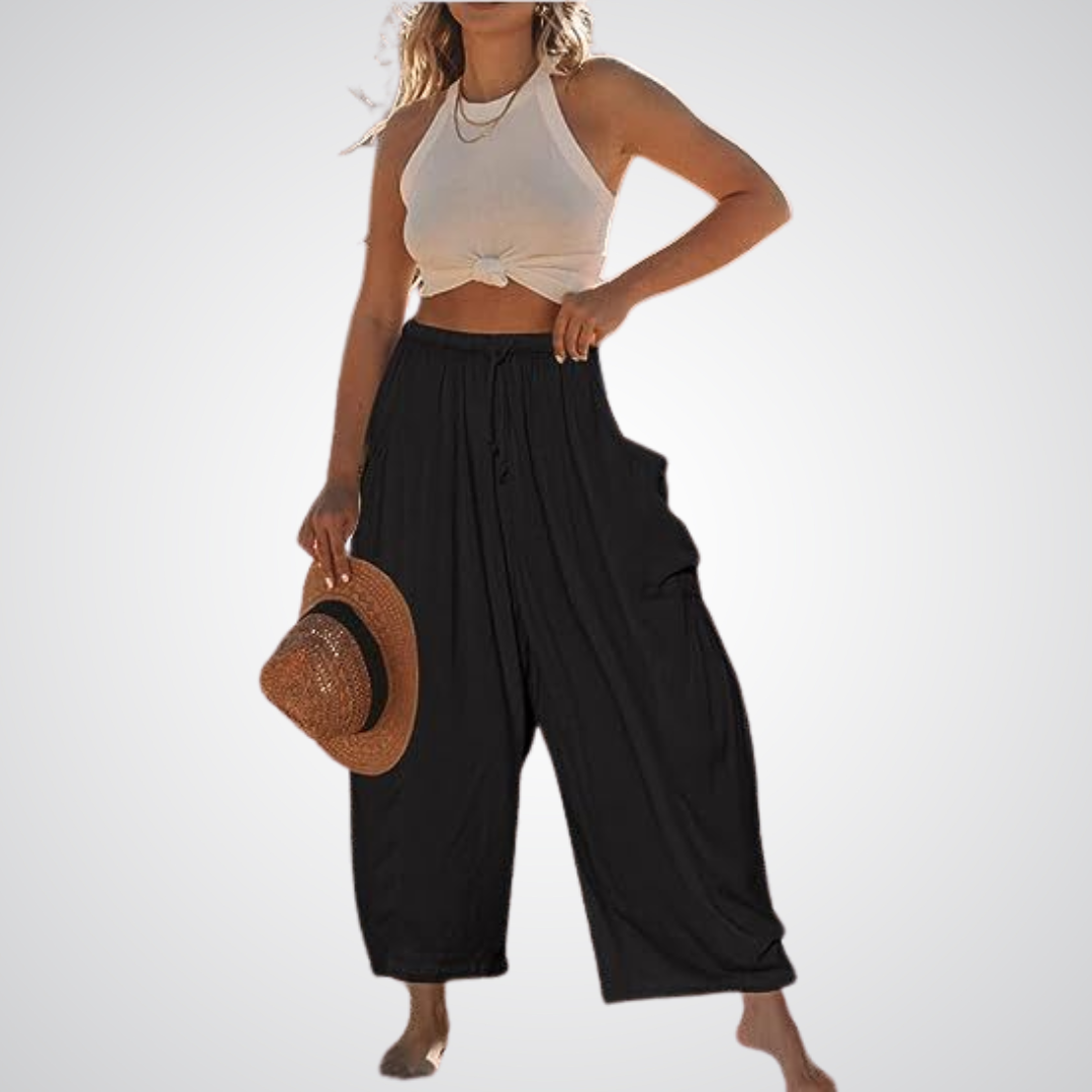 ELENA | Pantaloni Comfort a Gamba Larga