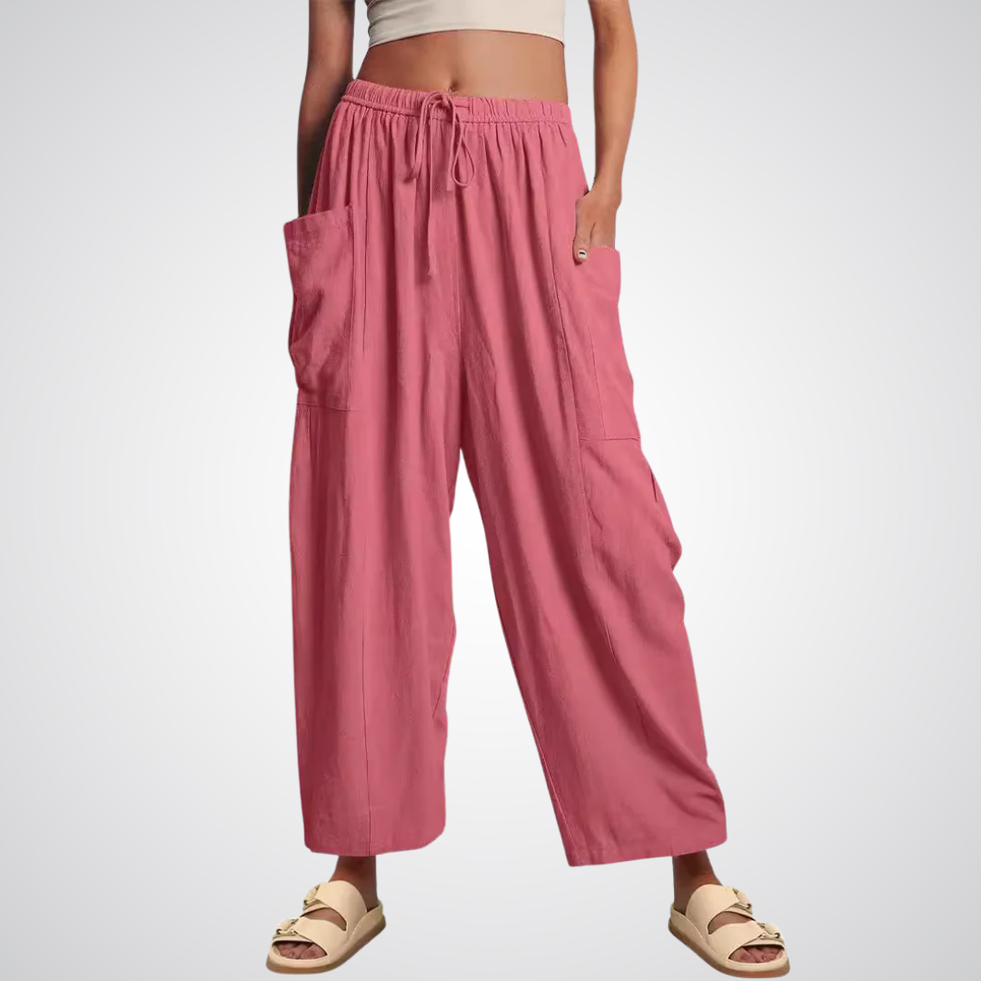 ELENA | Pantaloni Comfort a Gamba Larga