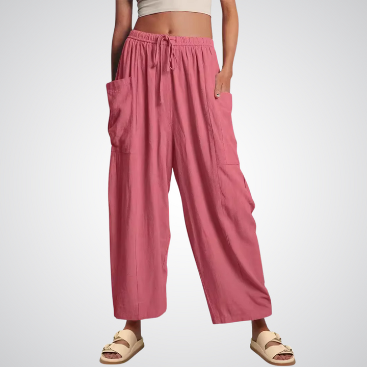 ELENA | Pantaloni Comfort a Gamba Larga