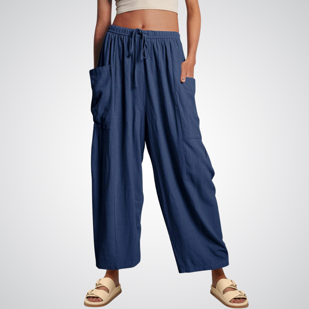 ELENA | Pantaloni Comfort a Gamba Larga