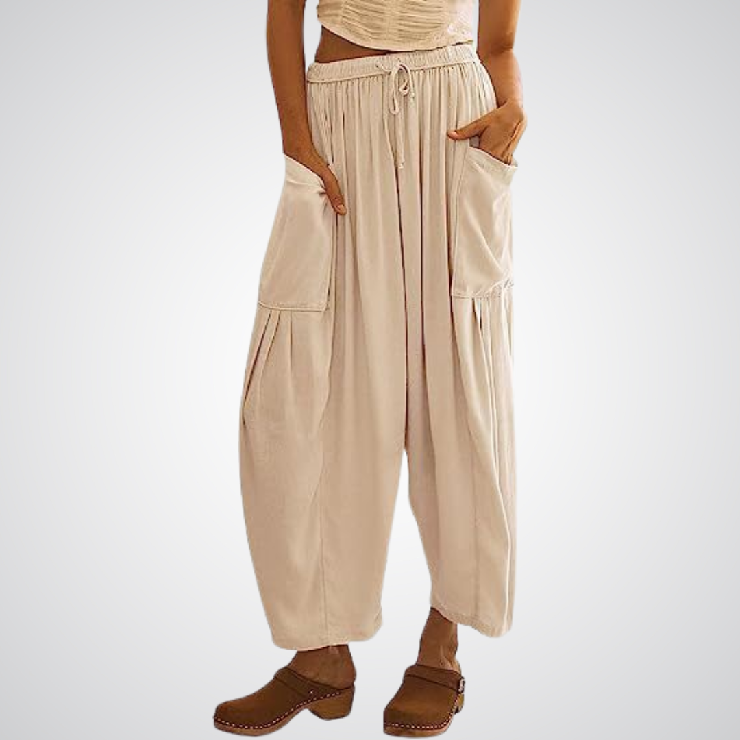 ELENA | Pantaloni Comfort a Gamba Larga