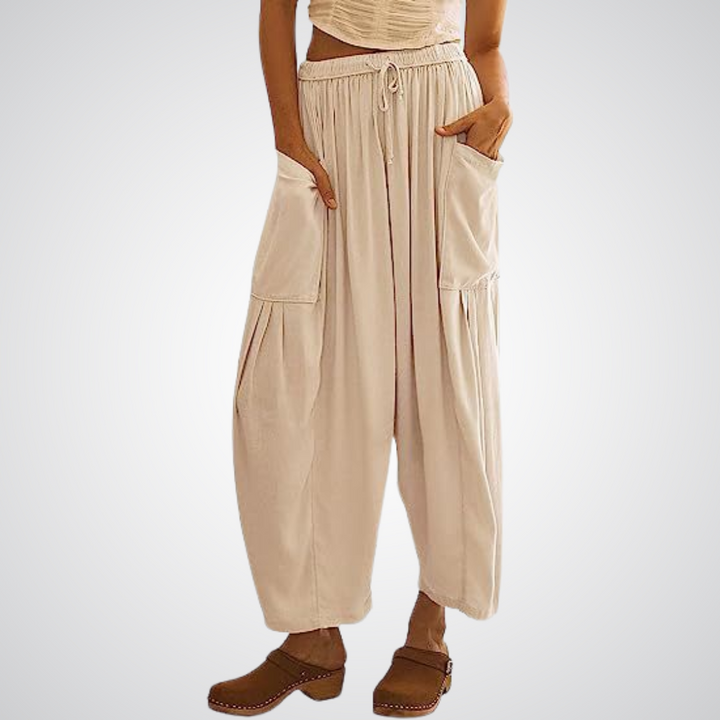 ELENA | Pantaloni Comfort a Gamba Larga