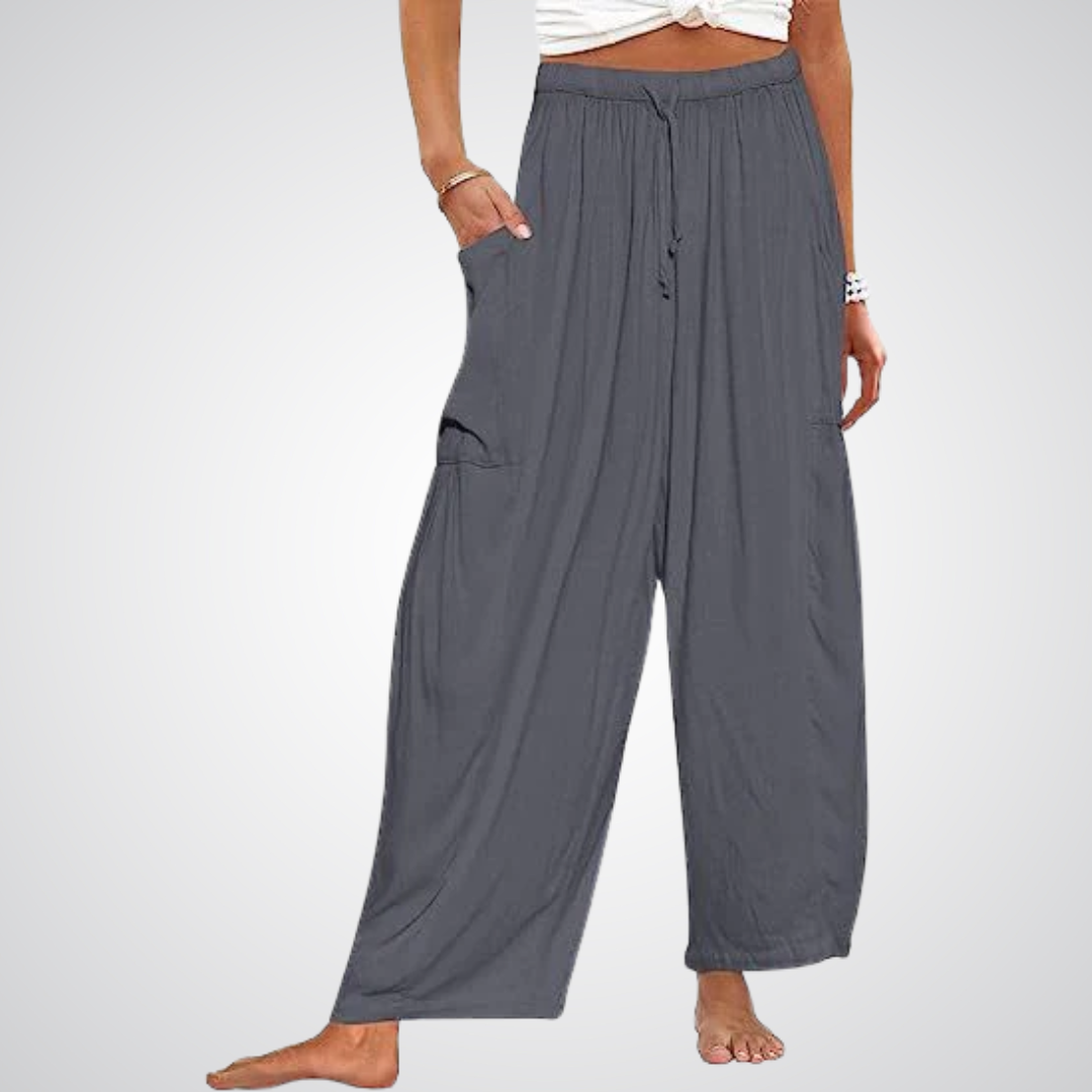ELENA | Pantaloni Comfort a Gamba Larga
