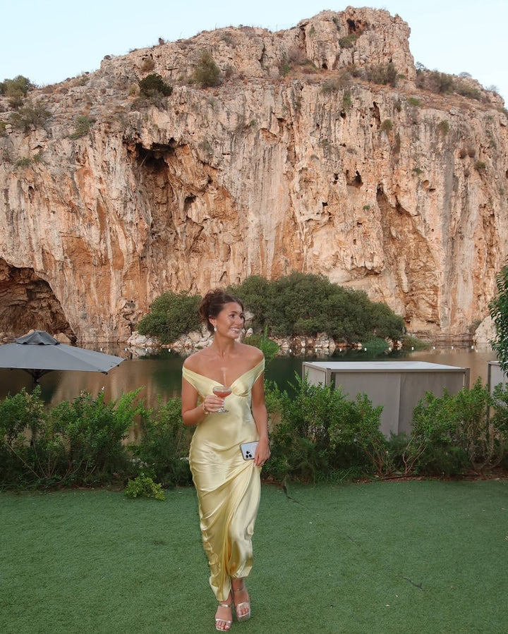 Bárbara - Abito Maxi in Satin