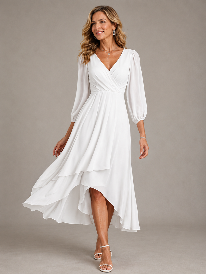 Mia™ | Elegante Abito Lungo con Scollatura a V