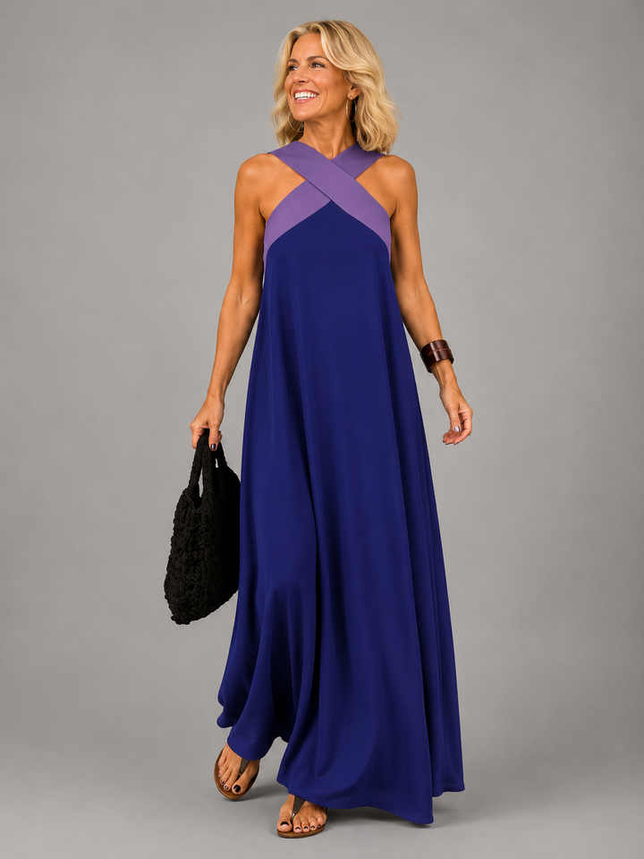 Velora™ | Abito Maxi Eleganza Incrociata