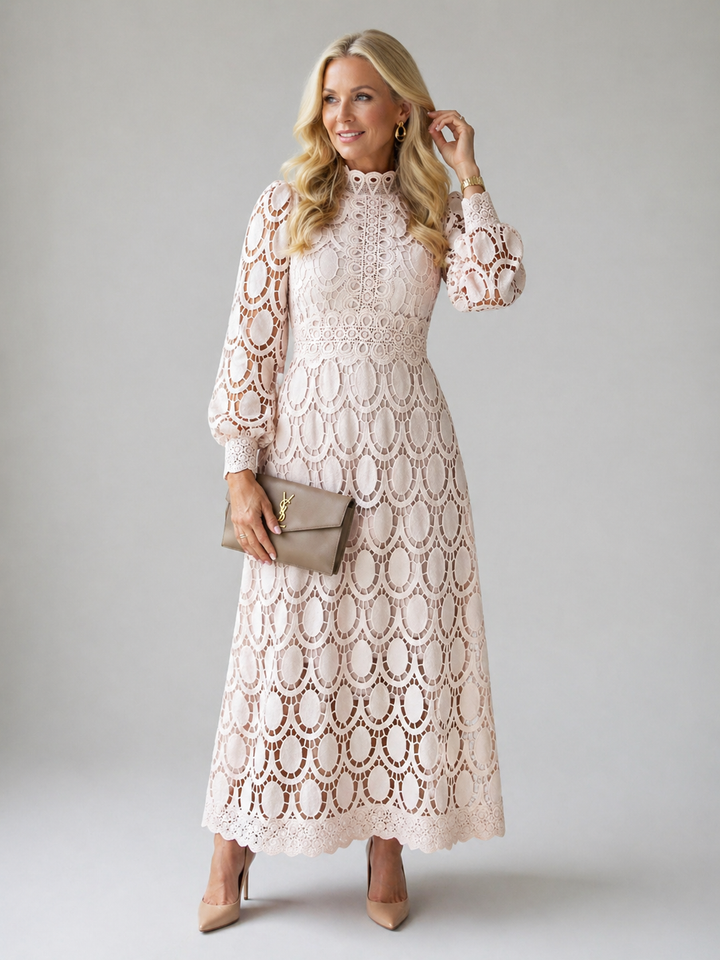 Ellis & Johnson™ | Abito Midi in Pizzo