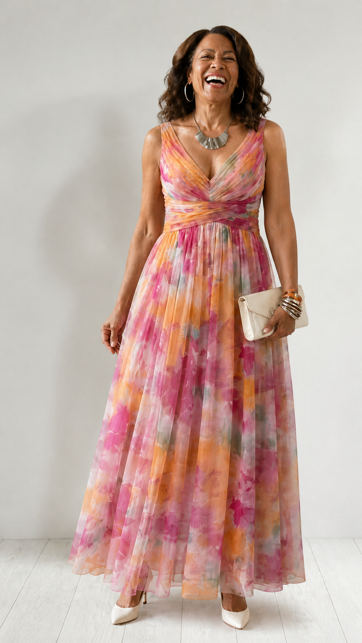 Ellis & Johnson™ | Abito Maxi Soft Wrap