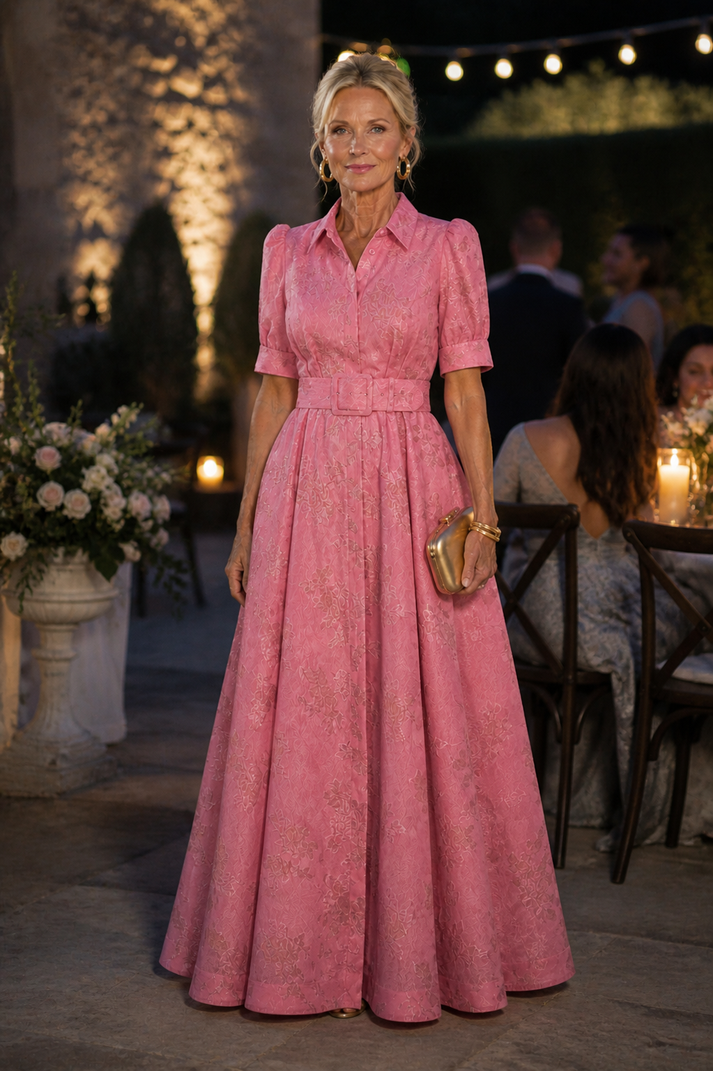 Ellis & Johnson™  | Abito Maxi Floreale con Cintura