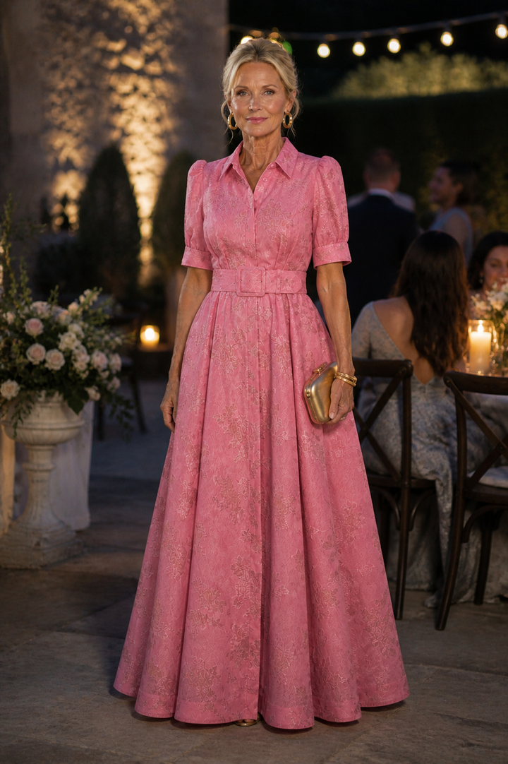 Ellis & Johnson™  | Abito Maxi Floreale con Cintura