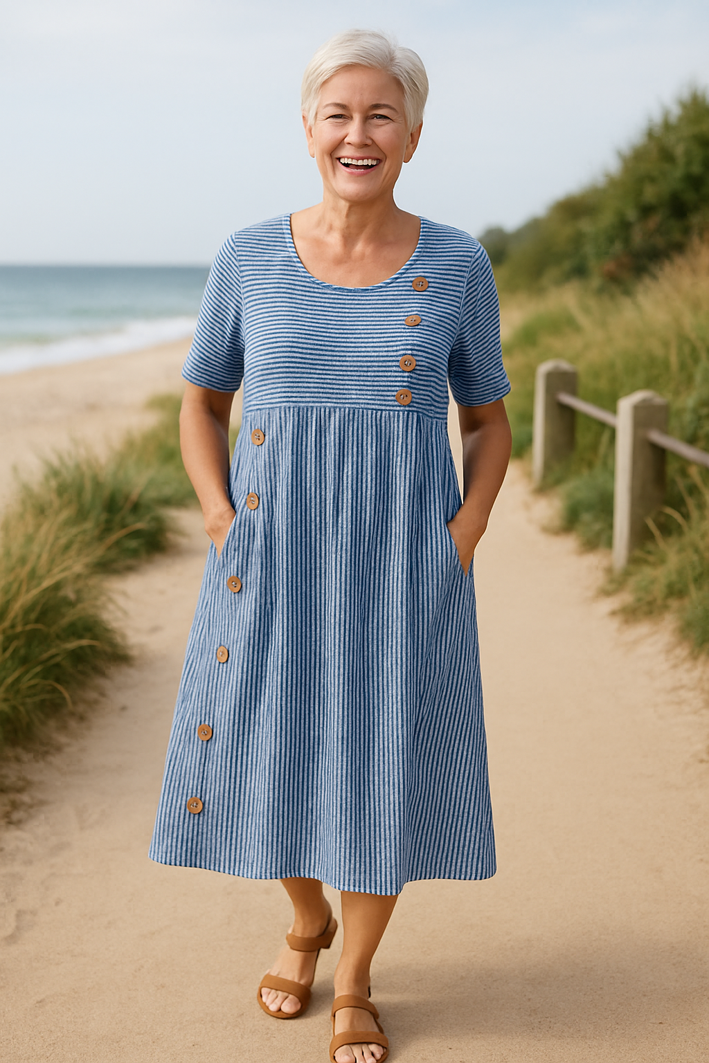 Abito Midi Stripes Alessira