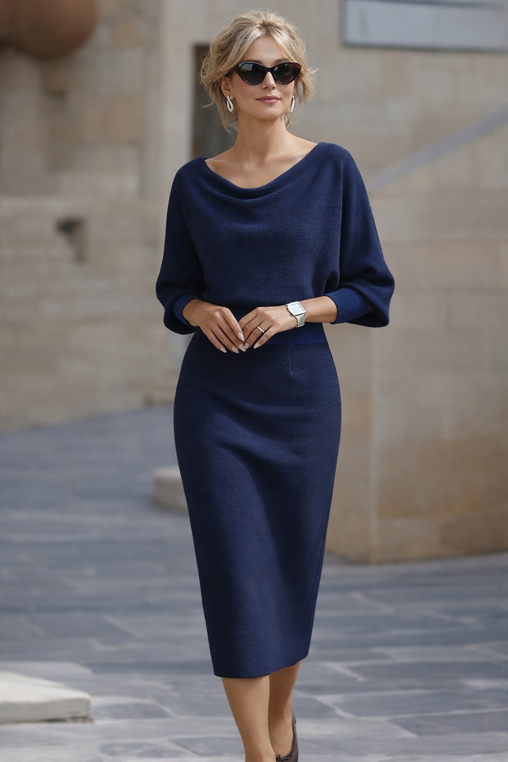 Elowira Midi Dress Eleganza Quotidiana