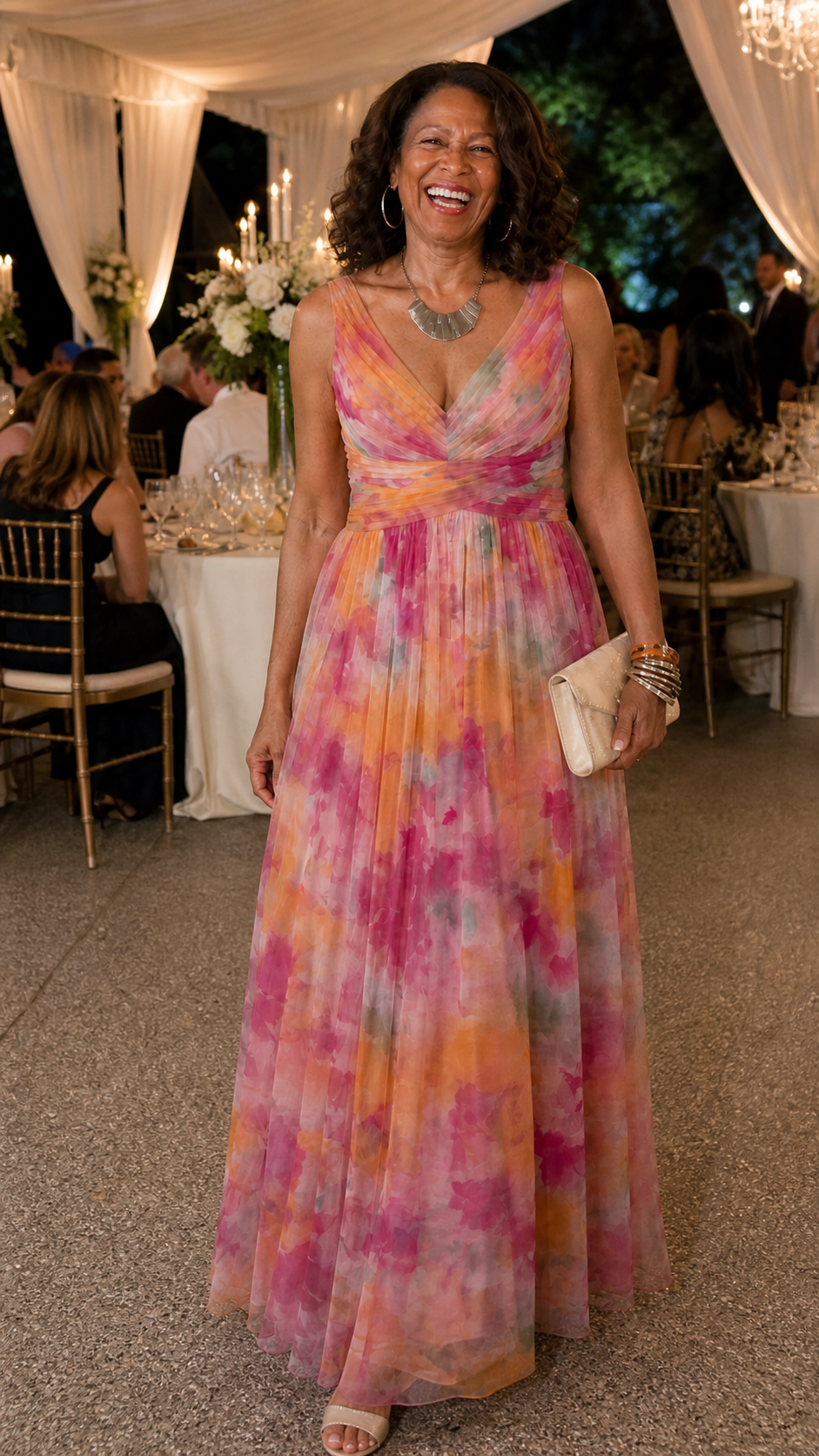 Ellis & Johnson™ | Abito Maxi Soft Wrap