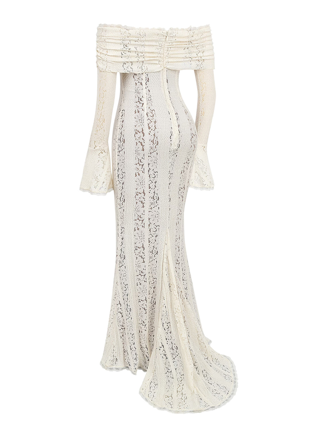 Abito Maxi in Pizzo Arielle – Bianco