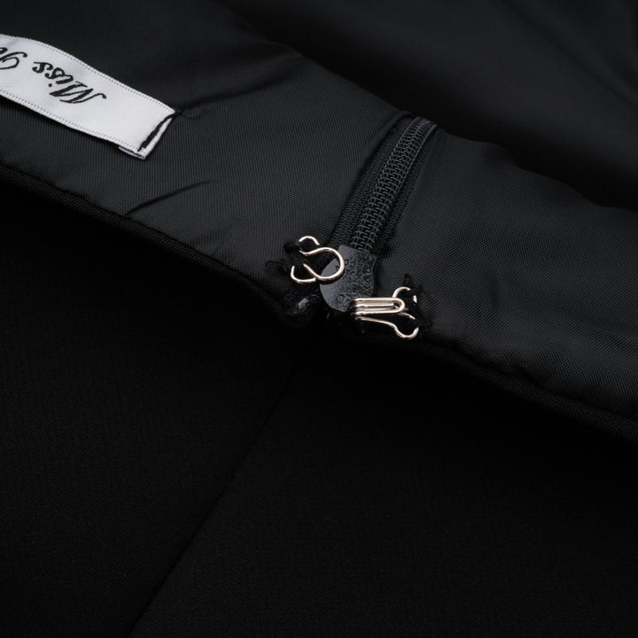 Abito Maxi con Pannelli in Pizzo Valenora – Nero