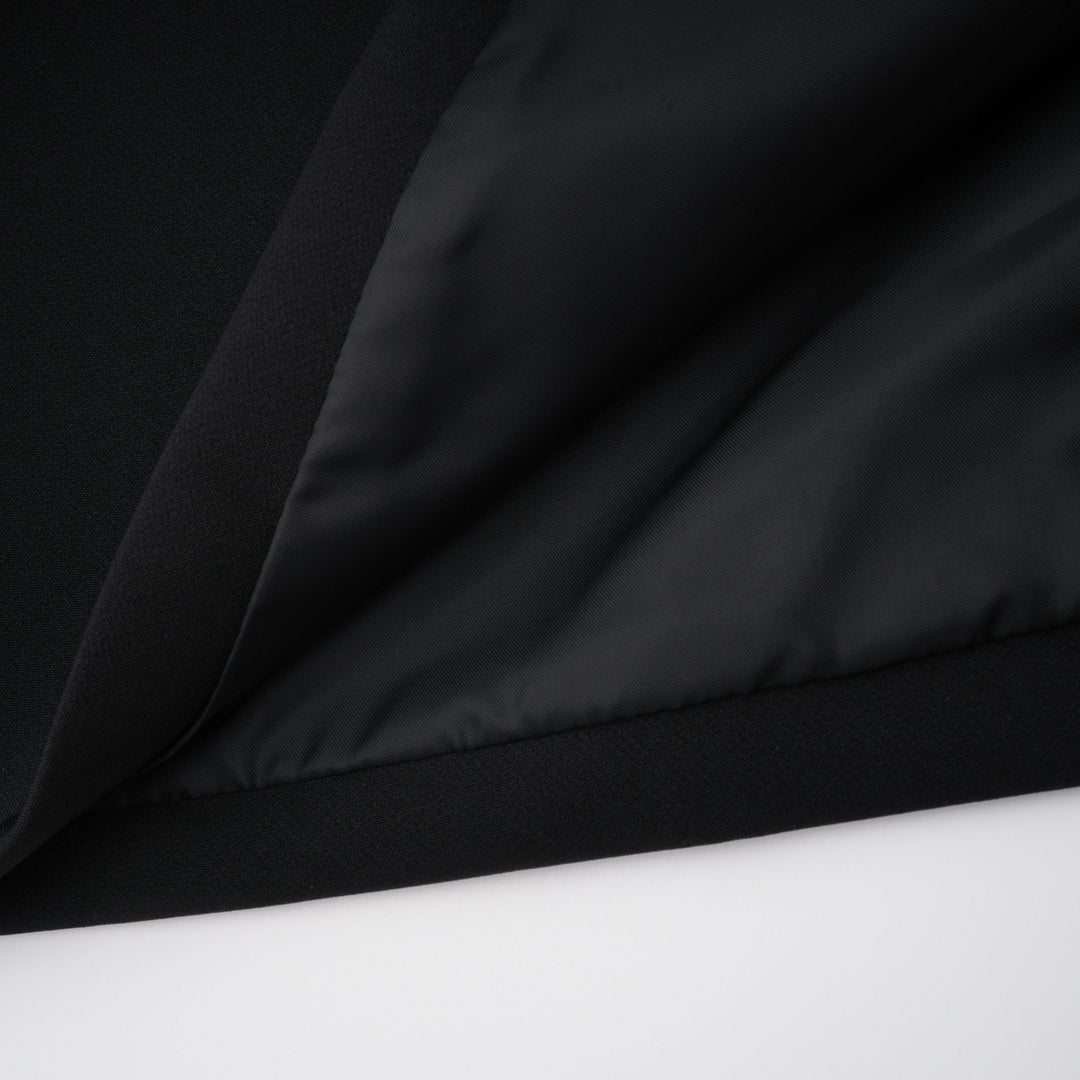 Abito Maxi con Pannelli in Pizzo Valenora – Nero