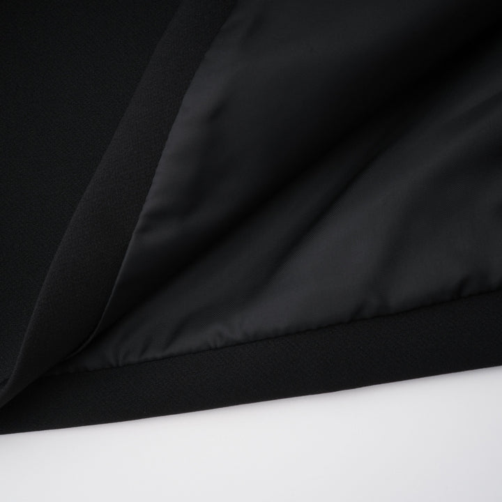 Abito Maxi con Pannelli in Pizzo Valenora – Nero