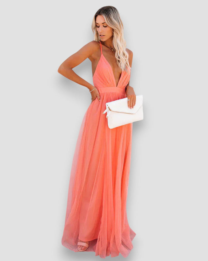 Élanor – Maxi Dress Fiorito Costiero