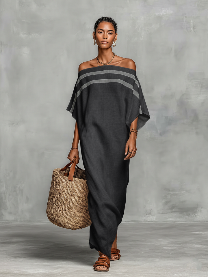 Abito Maxi Minimalista in Lino