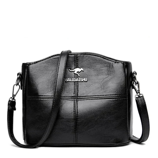 Elegante Borsa Tote e Crossbody in Pelle Ricamata per Donna