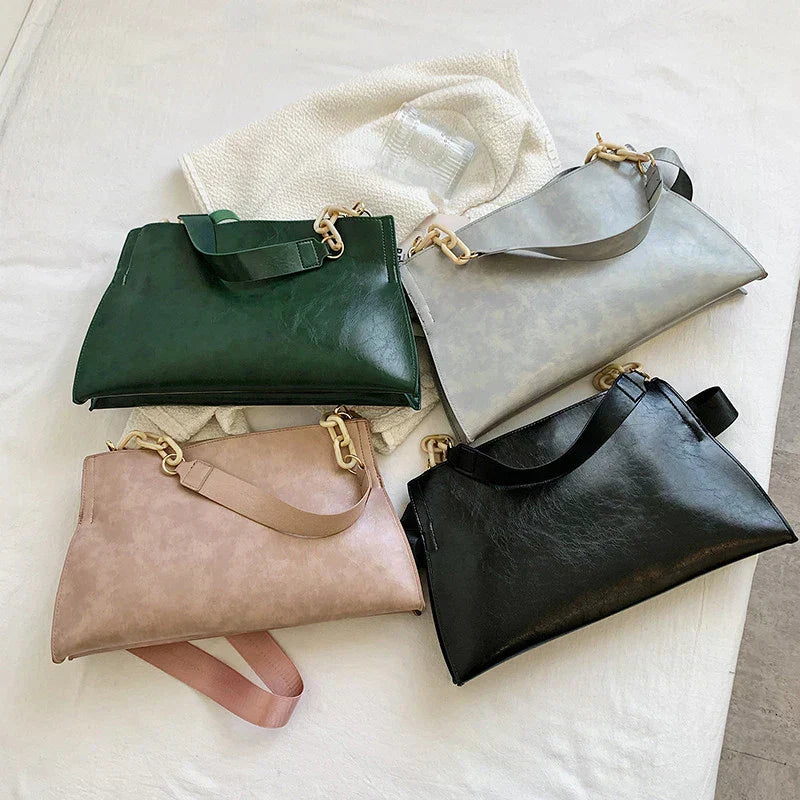 Stilosa Borsa a Spalla in Pelle Morbida - Ampia Capacità e Design Elegante