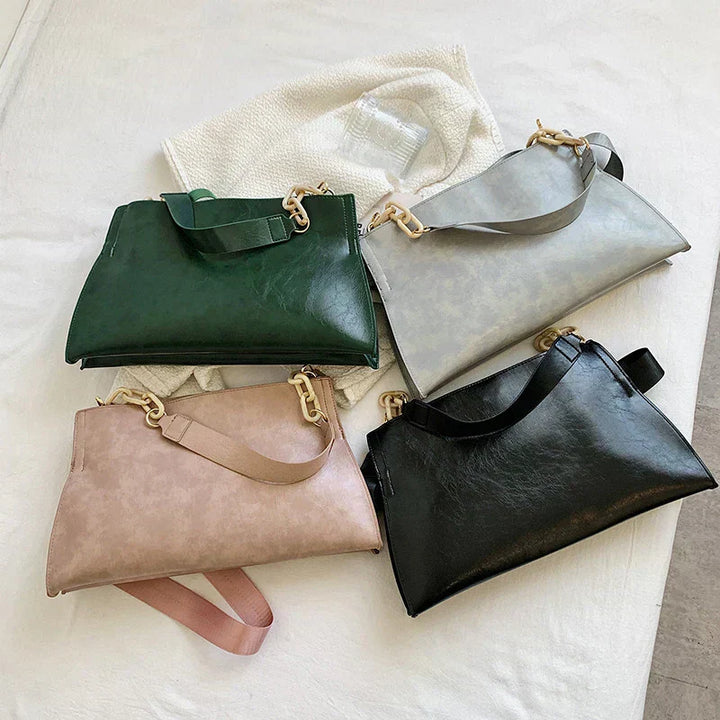 Stilosa Borsa a Spalla in Pelle Morbida - Ampia Capacità e Design Elegante