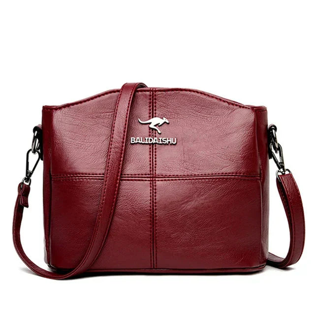 Elegante Borsa Tote e Crossbody in Pelle Ricamata per Donna