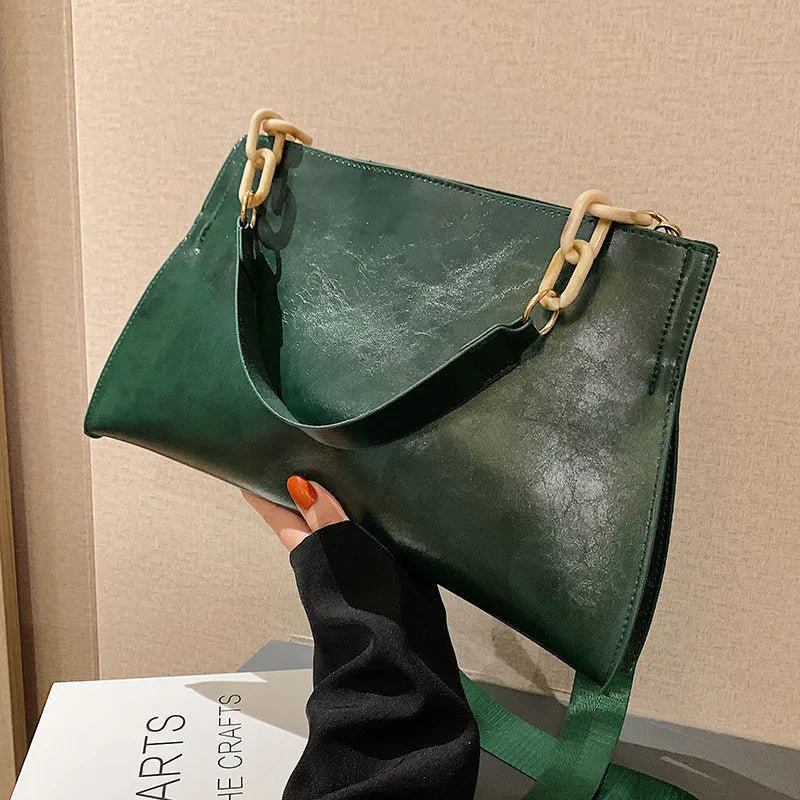 Stilosa Borsa a Spalla in Pelle Morbida - Ampia Capacità e Design Elegante
