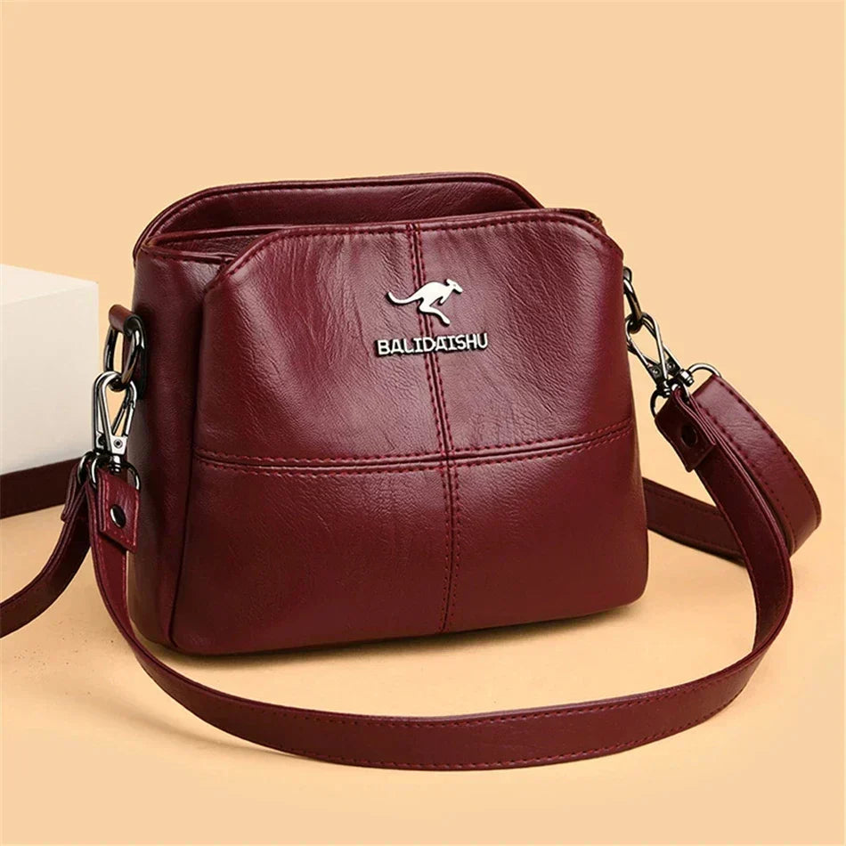 Elegante Borsa Tote e Crossbody in Pelle Ricamata per Donna