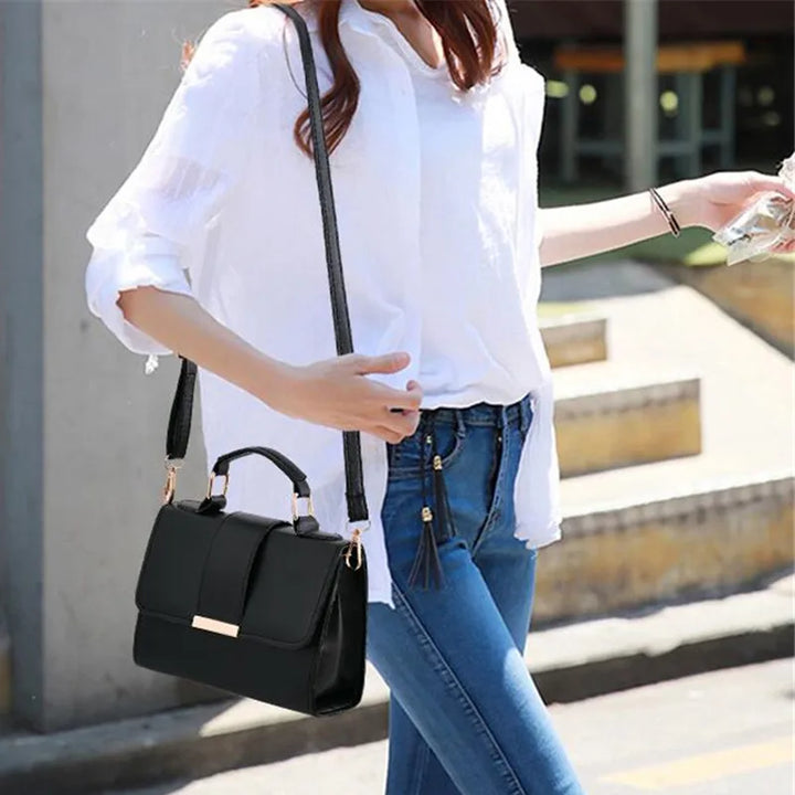 Borsa a Spalla Elegante in Stile Retro per Donne - Realizzata in Pelle PU di Alta Qualità