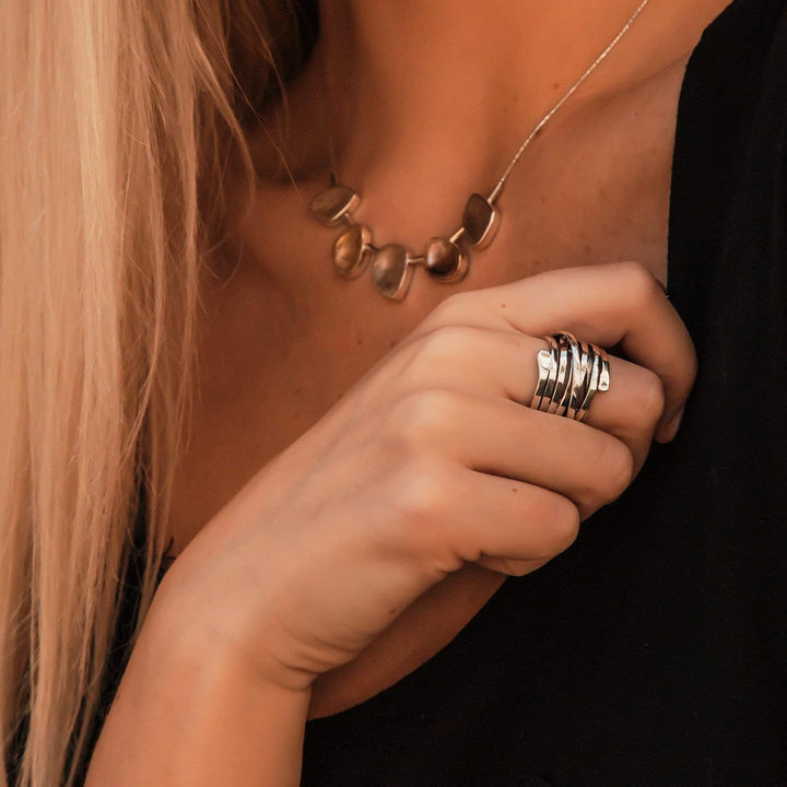 Bliss - Anello in Argento Vintage a Strati
