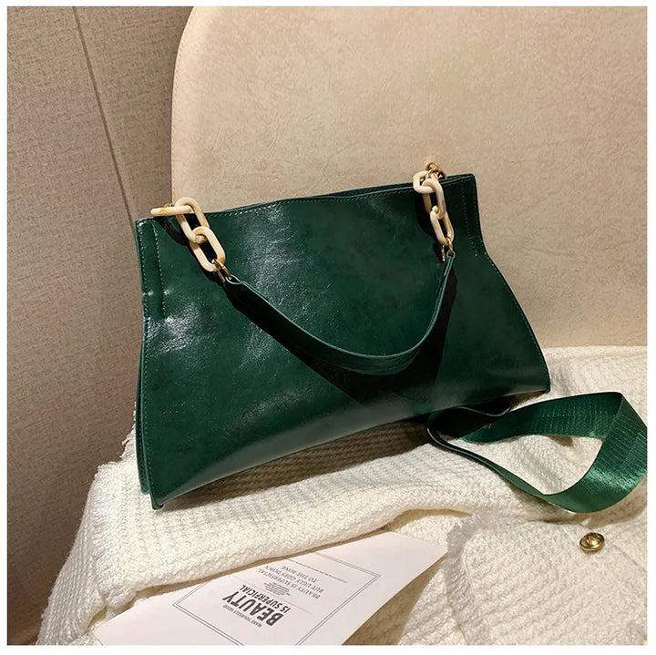 Stilosa Borsa a Spalla in Pelle Morbida - Ampia Capacità e Design Elegante