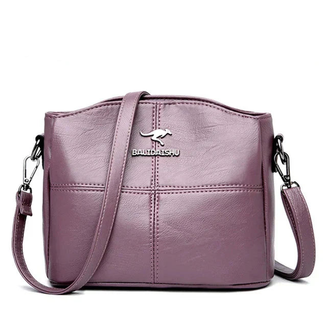 Elegante Borsa Tote e Crossbody in Pelle Ricamata per Donna