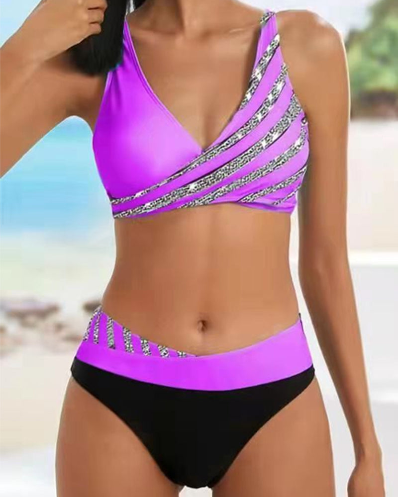 Mona - Bikini Stampato in Calde Sfumatore