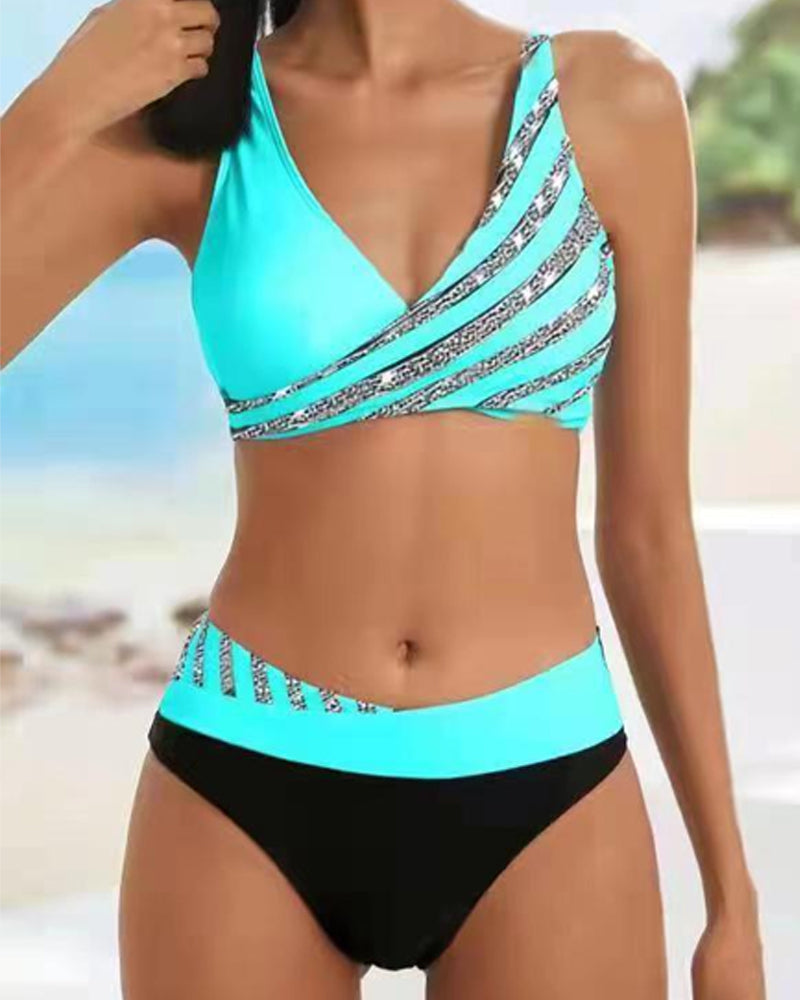 Mona - Bikini Stampato in Calde Sfumatore