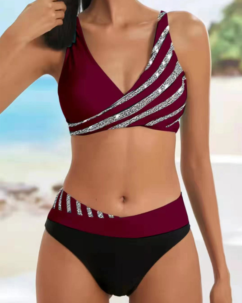 Mona - Bikini Stampato in Calde Sfumatore