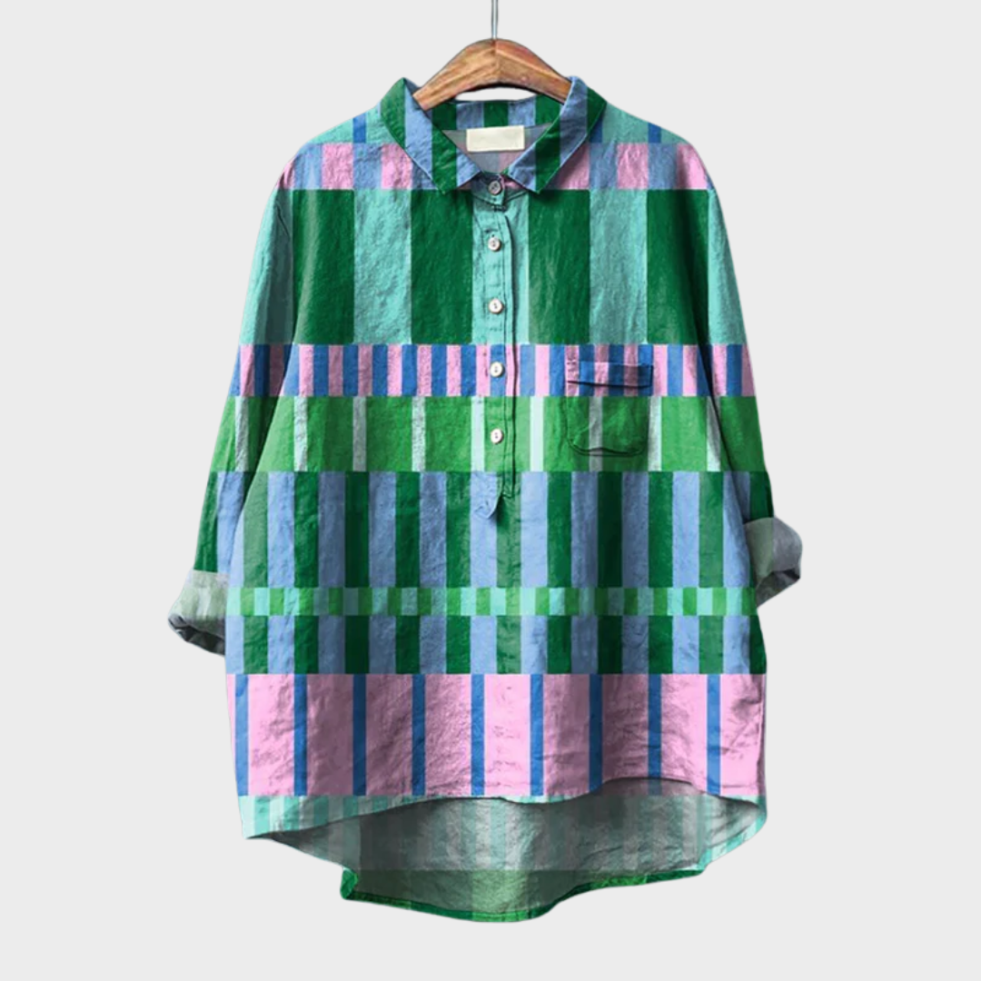 Ambra | Elegante Blusa Estiva in Lino