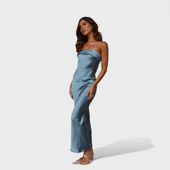 Carmen - Abito in satin senza maniche