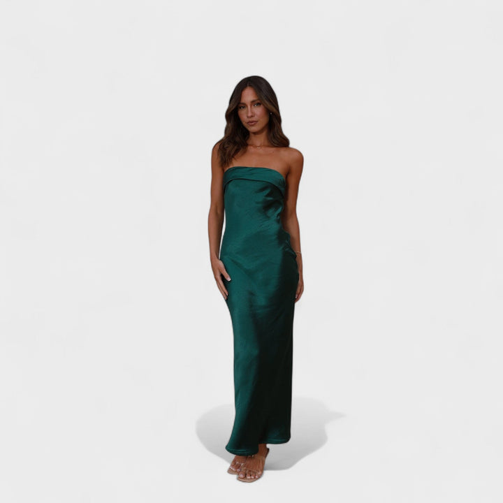 Carmen - Abito in satin senza maniche
