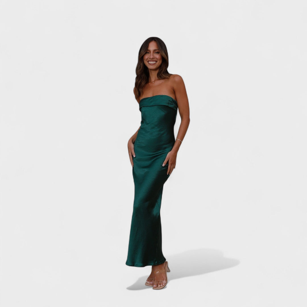 Carmen - Abito in satin senza maniche