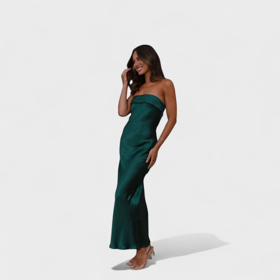 Carmen - Abito in satin senza maniche