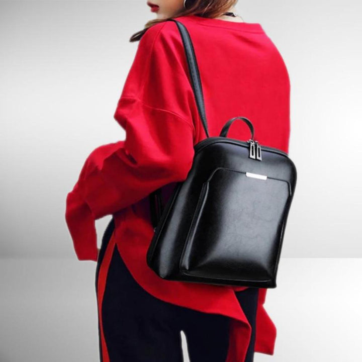 Zaino elegante con doppia cerniera – design classico